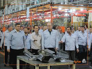 بازدید مدیرعامل گروه خودروسازی سایپا از روند تولید ایدکوپرس و ایران کاوه