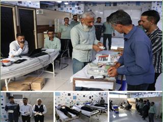 مشارکت گسترده کارکنان فولاد هرمزگان در پویش اهدای خون